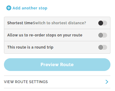 Mapquest Route Planner Settings for customizing your route